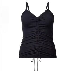 NWT Torrid Super Soft Rib V-Neck Drawstring Crop Tank Size 2 (18-20)